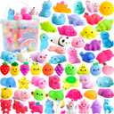 150 Pack Mochi Squishy Toys Kawaii Squishies Stress Relief Toys Pack Boys Girs Party Favors Bulk Birthday Gifts Valentines Day Gifts for Kids Easter Egg Fillers Easter Hunt Basket Pinata Stuffers