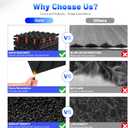 Focusound 48 Pack Sound Proof Foam Panels, 1" x 12" x 12" Acoustic Foam Panels for Wall High Density Soundproofing Wedge Panels for Studio Office Game Room