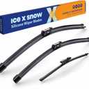 ICEXSNOW Silicone Windshield Wiper Blades Replacement for Volkswagen VW Tiguan 2022-2018 /Touareg 2023-2019 Automotive Replacement Windshield Wiper Blades(25"+22"+15" Front Rear Wiper Blade Set)