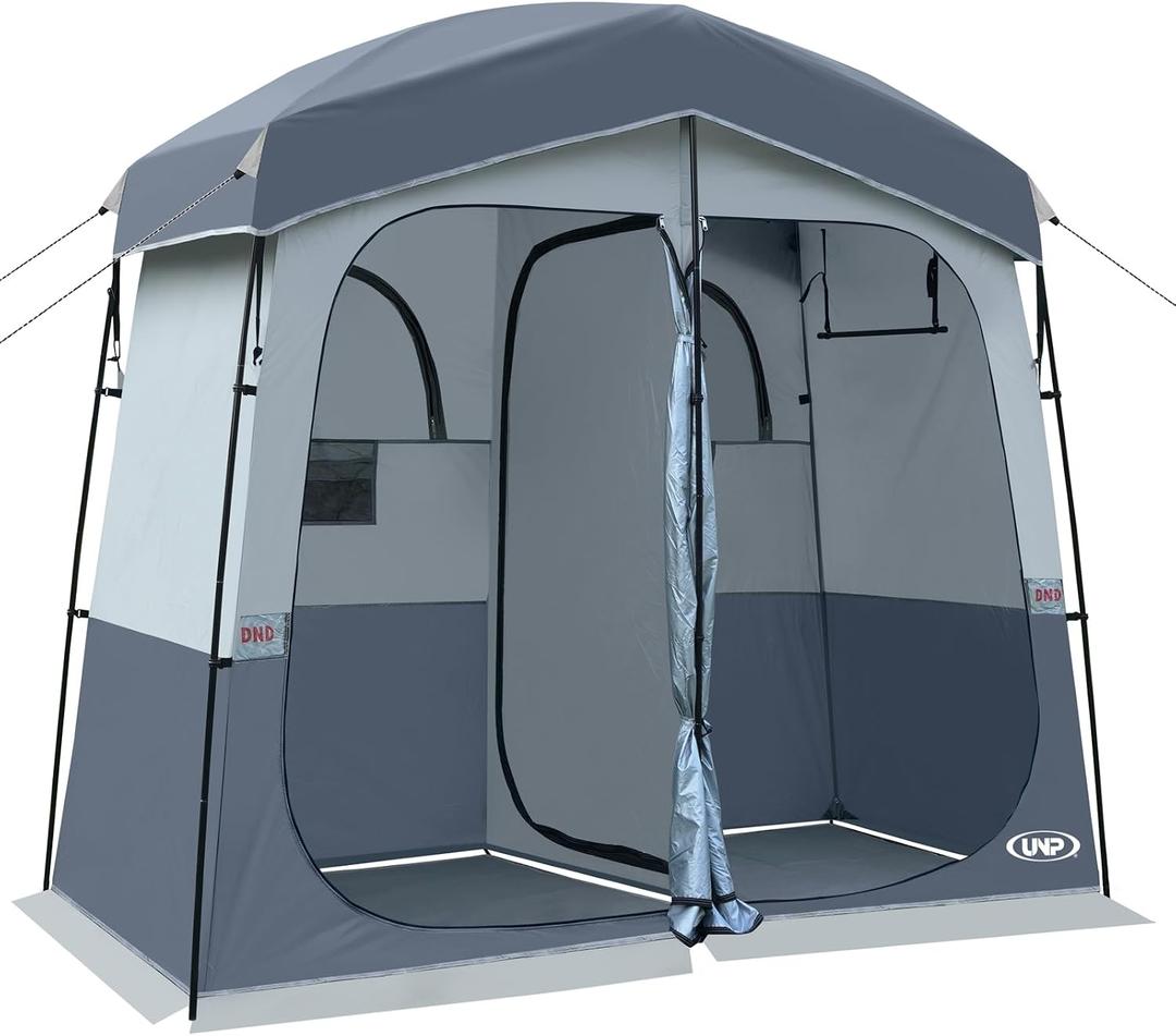 Shower Tent, Outdoor Camping Privacy Shelter-Dressing Changing Room-Portable Toilet Tent for Hiking Sun Shelter Picnic Fishing 2 Rooms