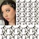 30 PCS Star Hair Clips, Snap Star Hair Accessories Non Slip Clips for Girls Women Y2K Accessories