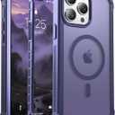 jaroco Magnetic for iPhone 13 Pro Max Case, [Compatible with MagSafe][Military Grade Drop Protection][Heavy Duty Protection][Non-Slip][Shockproof] 2-Layer Durable Bumper Phone Case 6.7''-Dark Purple
