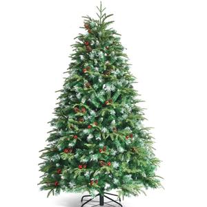 6-ft Pre-lit Artificial Christmas Tree with Multicolor LED Lights