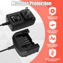 20V Charger Compatible with Black and Decker 20V Max Lithium Battery LBXR20 LBXR2020 Charger Replacement for Battery Charger LCS1620 BDCAC202B for Drill Battery