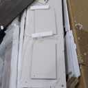 VVFLU Farmhouse 7 Drawer Dresser for Bedroom, 54" Wide Wooden Dresser with Natural Texture & Vintage Metal Knobs, Large Chest of Drawers for Bedroom, Living Room, Hallway, Antique White