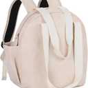 Stylish Diaper Bag Backpack, Leather Large Capacity Travel Baby Diaper Bag Tote for Mom Dad, Handbag shoulder bag, Waterproof, Lightweight White