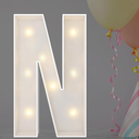 Design 2FT Marquee Light Up Letters Numbers, Mosaic Balloon Frame, Party Decoration for Birthday, Wedding, Anniversary, Graduation – Letter N and T
