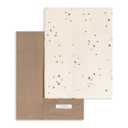 Colored Organics Baby 2 Pack Organic Cotton Burp Cloths Set - Ace Polka + Taupe Muslin