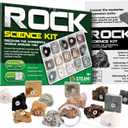 Rock & Stone Collection 15 PCS with Collector Box, STEM Toy Science Kit Geology Mineral Specimens Gift Presents for Kid Geologists