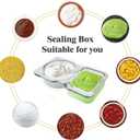 20 PCS Plastic Snack Containers, Double Compartment Condiment Containers with Lids, Reusable Snack Container, Suitable for Kitchen Storage and Outdoor Parties (20 PCS)