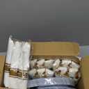 Liacere 175PCS Bule Plastic Plates - Disposable Ligh Bule and Gold Plates - Baroque Plastic Dinnerware 50Plates, 25Pack Pre Rolled Napkins with Silverware 25Cups for Baby Shower Party & Wedding