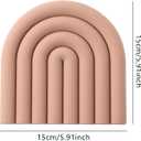 2 x Clean & Pure Silicone Trivets for Hot Pots and Pans - Stylish and Colorful Pot Holders, Heat Resistant Mats for Countertop, Hot Pads, Modern Multi-Purpose Trivet Mat, Coasters (Set of 2) (Pink)