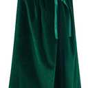 Cape for Kids, Boys and Girls Velvet Cloak with Hood, Halloween Costume Cape, Masquerade, Witch, Wizard (M/31.5inch,Fit for 5-7Years, Green)