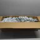 5FT Pre-Lit Flocked Christmas Tree with 150 Warm White Lights, Full White Christmas Tree with Premium PVC Branches,Realistic Snowy Look, Indoor Fake Snow Xmas Tree for Home Office Shops