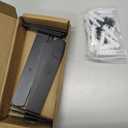 Mkono 6 Pack Shelf Brackets Black Heavy Duty Metal Hidden L Bracket for Shelves Support, Minimalistic Floating Shelf Bracket 6 Inch Rustic Industrial Wall Shelf Brackets