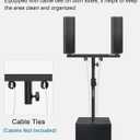 Vondynote Dual Speaker Pole Mount Mounting Fork Bracket Bar Adapter, Set of 2