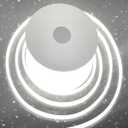 P AC 110V COB LED Strip 65.6ft Cool White 6500K CRI93 Outdoor Waterproof IP65 Ultra Bright LED Strip 288LEDs/M Suitable for Home and Garden Commercial Decoration (Cool White)