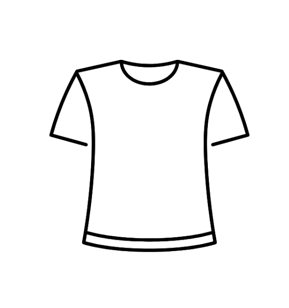 GILDAN Blue T-shirt, M Size