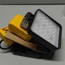 2 Pcs Cordless LED Work Light for Dewalt 20v Max Battery, 96W 10000LM Battery Light for Dewalt 20v Tools, Portable Outdoors Flood Lighting with USB & Type-C Charging Port, Low Voltage Protection