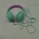 RORSOU R10 Over-Ear Headphones with Microphone Lightweight Folding Stereo Bass Headset with 1.5M No-Tangle Cord Portable Wired Headphones for Smartphone Tablet Computer Green