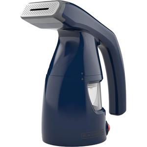 Black+Decker Easy Garment Steamer Quick Heat Up Easy Fill Water Tank Powerful Steam, Blue 