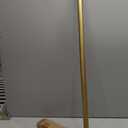 Luxury Gold Decorative Single Curtain Rod Set with Crystal-clear Faceted Finials, 36-72 in, Standard Single Drapery Rod for 1 Pack, 1-1/8 in diameter, Adjustable Length