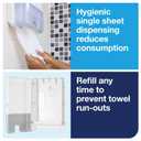 Tork Xpress Multifold Hand Towel Dispenser White H2, Slim, One-at-a-Time Dispensing, Elevation Design, 553020