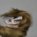 FELENDY 16" Ponytail Extension Long Curly Wavy Ponytails Clip in Claw Hair Extension Pony Tails Natural Looking Synthetic Hairpiece for Women Light Brown mix Ash Blonde