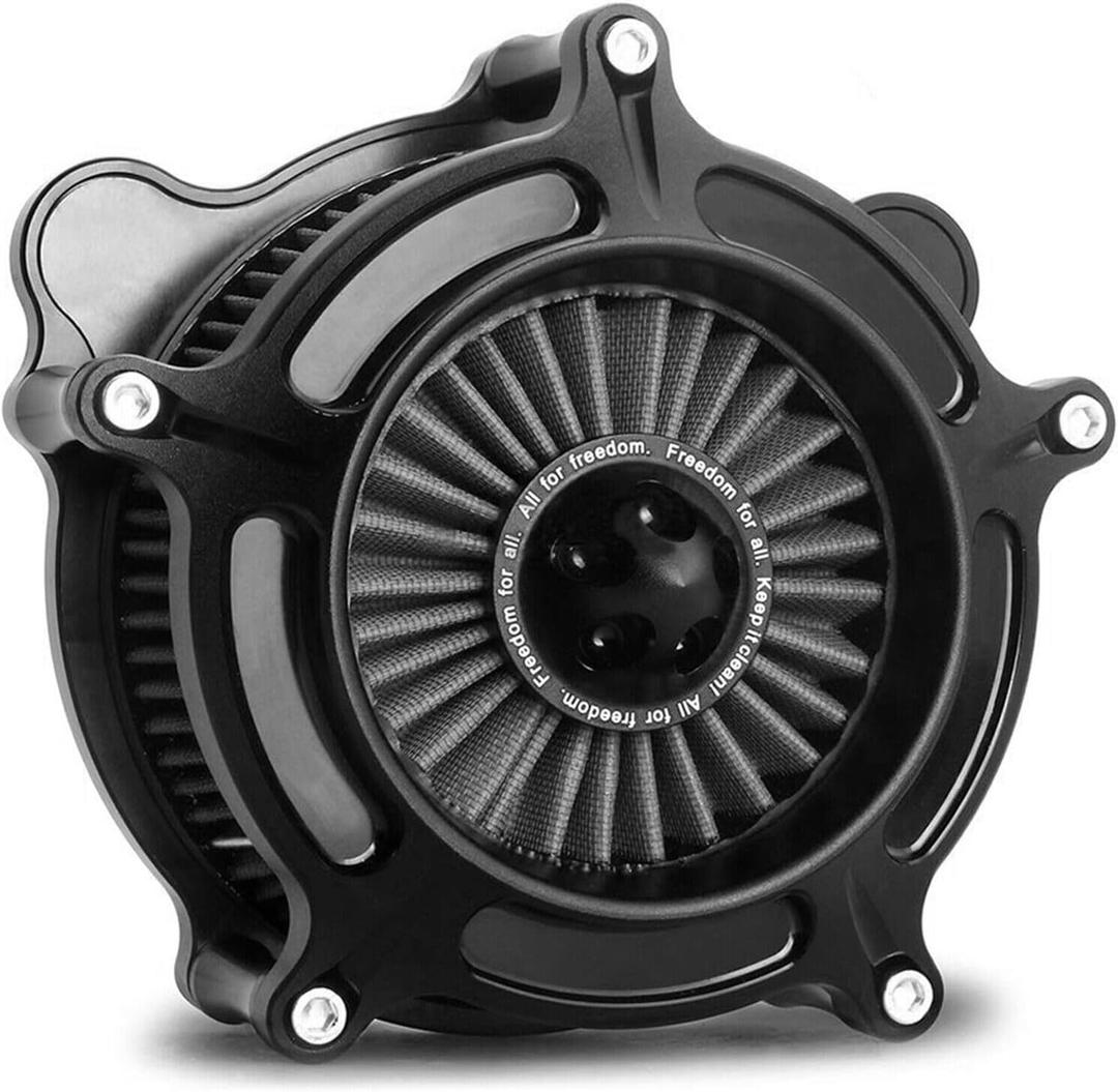For Harley Air Cleaner Filter Sportster Softail Touring Street Road King Glide Dyna For Harley Davidson Air Intake Filters (Ops Black - Gray Filter, B-For Softail/Dyna 93-15 Touring 01-07)