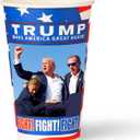 Smygoods Trump Design Disposable Paper Coffee Cups (16 OZ, 50 Count) For Hot Beverages, Tea, Espresso, Cocoa - To Go Drink Containers, Caf & Office