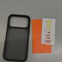 TORRAS for iPhone 17 Pro Case, Beyond Military-Grade Protection, Camera Control Button, DIY Buttons, Translucent Matte Slim Thin Shockproof Hard Back Anti-Scratch Phone case for iPhone 17 Pro, Black