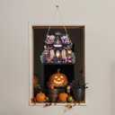 Motiskyy Halloween Candy Shop Diamond Art Hanging Kits for Adults 5d Special Shaped Rhinestone DIY Acrylic Painting Hanging Ornament Halloween Diamond Art Window Pendants Home Wall Craft