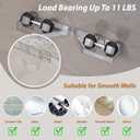 Corner Shower Caddy, Wall Mounted Acrylic Shower Shelf with Adhesive Tapes,Drainage Holes,Adjustable Angles,No Drilling,Hanging Shower Storage Organizer for Bathroom Toilet Kitchen Organization