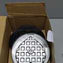 Baker's Friend 4 in 1 Mini Waffle Maker with Removable Plates, Set Includes Mini Pancake, Donut, Heart Shape Waffle Makers, Compact Size, Recipe Included, Red