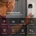myQ Smart Garage Door Video Keypad with Wide-Angle Camera,Customizable PIN Codes,and Smartphone ControlTake Charge of Your Garage Access Works with Chamberlain, LiftMaster and Craftsman openers,White
