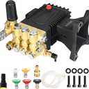 1" Shaft Horizontal Triplex Pressure Washer Pump, Replacement Pump Compatible with Simpson 90034 90039 41113 41028 41030 41115 General pump TS2021 EZ4040G RSV4G40-PKG, Max 4000 PSI & 4.6 GPM