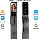 Matter Smart Lock,Compatible with Apple Home, Alexa,Google,Built-in Wi-Fi,8-in-1 Unlocking Options Including Facial Recognition,Hd Video Camera,Fingerprint,Voice Calls