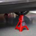 BIG RED T43202 Torin Heavy Duty Steel Jack Stands: 3 Ton (6,000 lb) Capacity Car Lifting Stand,1 Pair (Not Suitable for SUV,Truck)