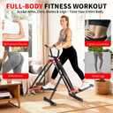 Air Walker Exercise Machine, 30" inch Stride Space Walker Elliptical Trainer for Home Use, Low-Impact Elliptical Cross Trainers Compact Steppers for Men and Women Full-Body Cardio & Leg Toning