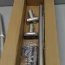 Brushed Nickel Curved Shower Curtain Rod 33-78 Inches Adjustable Splicing Design Curved Shower Rods Round Shower Curtain Rod Rust Proof Stainless Steel Curved Shower Rods For Bathroom Need to Drill (35-76")