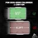 Truck Bed Tonneau Cover Compatible with Chevy Colorado & GMC Canyon(2015-2026) 5.2 ft Short Box, Soft Roll Up Style