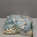 Teepee Tent for Kids with Mat, Star Lights, Carry Case, Cotton Canvas Playhouse, Foldable Tents, Portable Children Play Tent Indoor Outdoor (Jewelry Blue)