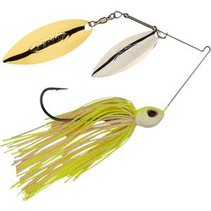 Berkley Power Blade Standard Fishing Spinnerbaits (1/2 oz - Willow Willow, White Chartreuse/Silver + Gold)
