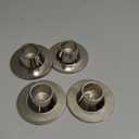 Rely+ Silver Metal Candle Holders for Taper Candlestick Set of 4 Modern Decor for Home Table Centerpiece for Wedding, Parties, Dinners, Decorations - Fit 3/4" Candles