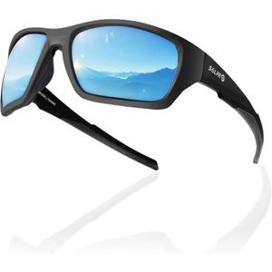 Polarized Riding Sunglasses Foam Padded Wraparound Fit Men Women Motorcycle Driving Running Cycling Fishing