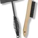 Welding Chipping Hammer with Coil Spring Handle,10.5",Cone and Vertical Chisel,10" Wire Brush (Black)
