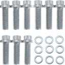 Intake Manifold Bolt Kit for Chevy for Chrysler V8 SB V6 Blazer SBC and 90A Small Block Replace 38400 Set of 3/8" and 1-1/8"