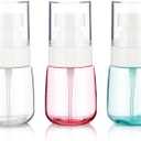 3pack Small Spray Bottle, 1oz Mini Spray Bottles, Empty Travel Spray Bottle, Fine Mist Plastic Spray Bottles (Clear+Green+Pink)