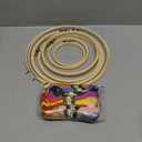 Embroidery Kit for Beginners Adult, 6 PCS Bamboo Embroidery Hoops and 50 Color Threads, Cross Stitch Tools Set, Adjustable Cross Stitch Hoop, Cross Stitch Supplies Friendship Bracelets String