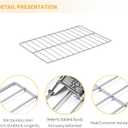 Allstare 304 Stainless Steel MHL54382302 Oven Rack Shelf Replacement Parts for LG Microwave Oven Parts Rack-Flat 19" x 13" LMV2031BD LMV2031ST LG Microwave Oven Cooking Wire Rack Inside 1 Pack
